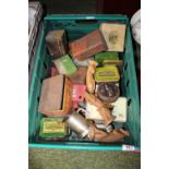 Collection of assorted Advertising tins with contents