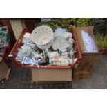 5 Boxes of assorted House clearance ceramic and bygones
