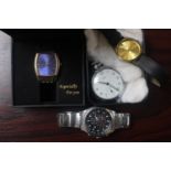 Gents Citizen Chronograph watch, Smiths Pocket watch & 2 other watches