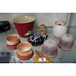 Collection of assorted Studio Pottery inc. West German planter, Michel Caugant Mallard etc