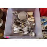 Collection of A1 Plated Flatware and a Silver Dressing table mirror