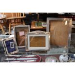 Collection of Silver photograph Frames