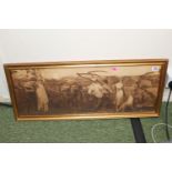 Framed Engraving of Farm workers