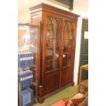 Large Glazed display cabinet with pillar supports