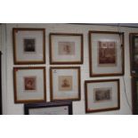 Collection of assorted Antique Prints and a Print of Falmouth Church Cape Cod