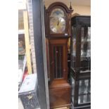 20thC Longcase clock with Roman numeral dial