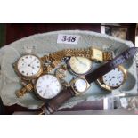 Collection of assorted Wrist and pocket watches inc. Smiths, Pilot, Seiko etc