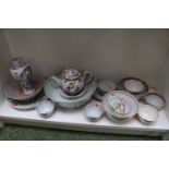 Collection of 17thC and later Chinese Polychrome inc. Tea bowls, Sugar bowls etc