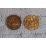 2 Gold Half Sovereigns 1910 & 1897