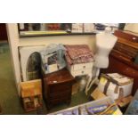 Collection of assorted Furniture, Dressmakers Bust, Leaded doors etc