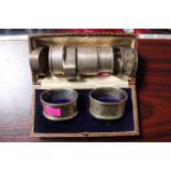 Collection of assorted Silver Napkin rings (8)
