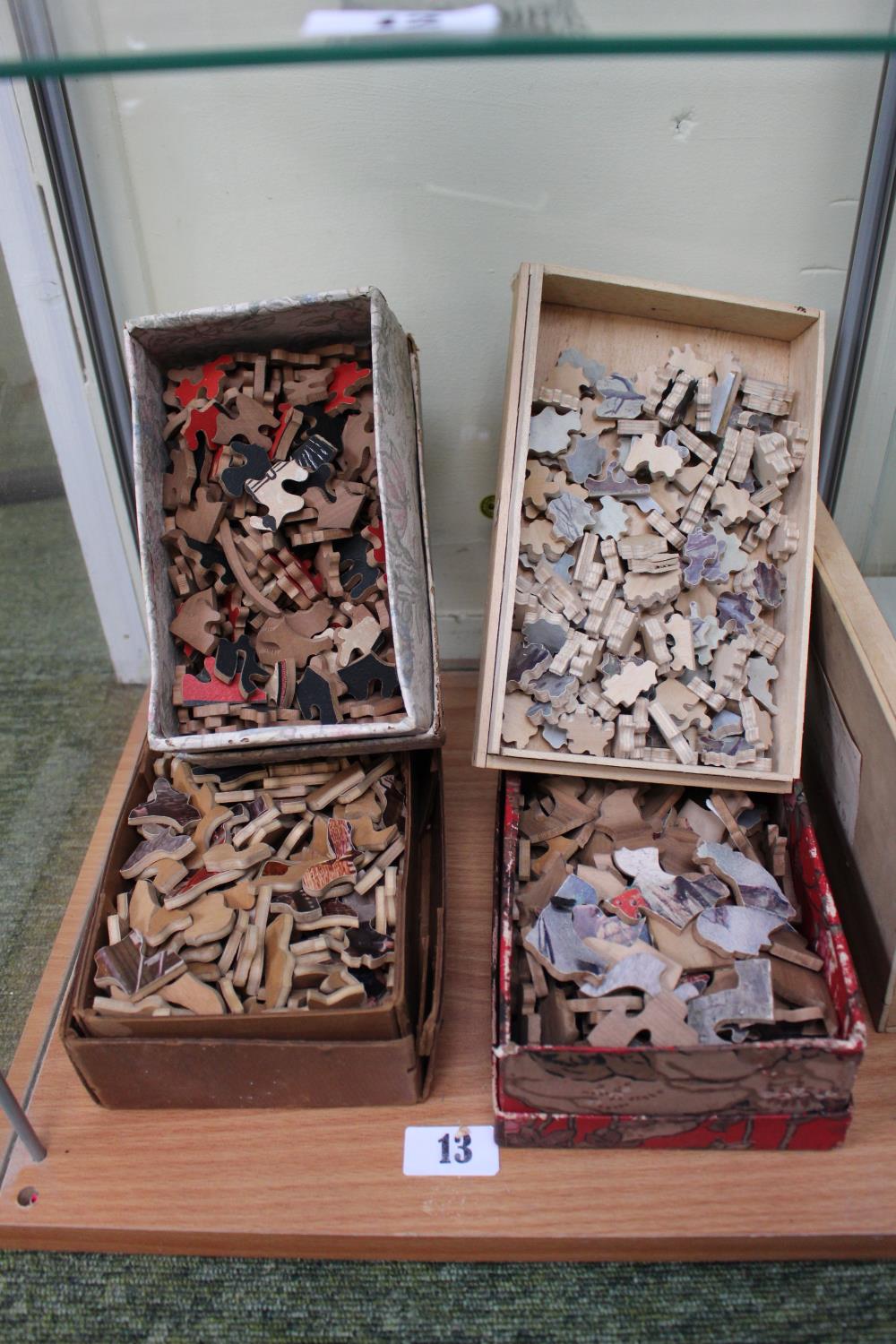 Collection of assorted Vintage Boxed Wooden Jigsaws