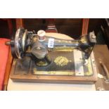 Cased Singer Sewing machine EB608446