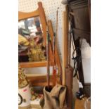 Collection of assorted Vintage Fishing Rods inc Alcocks Nimrod