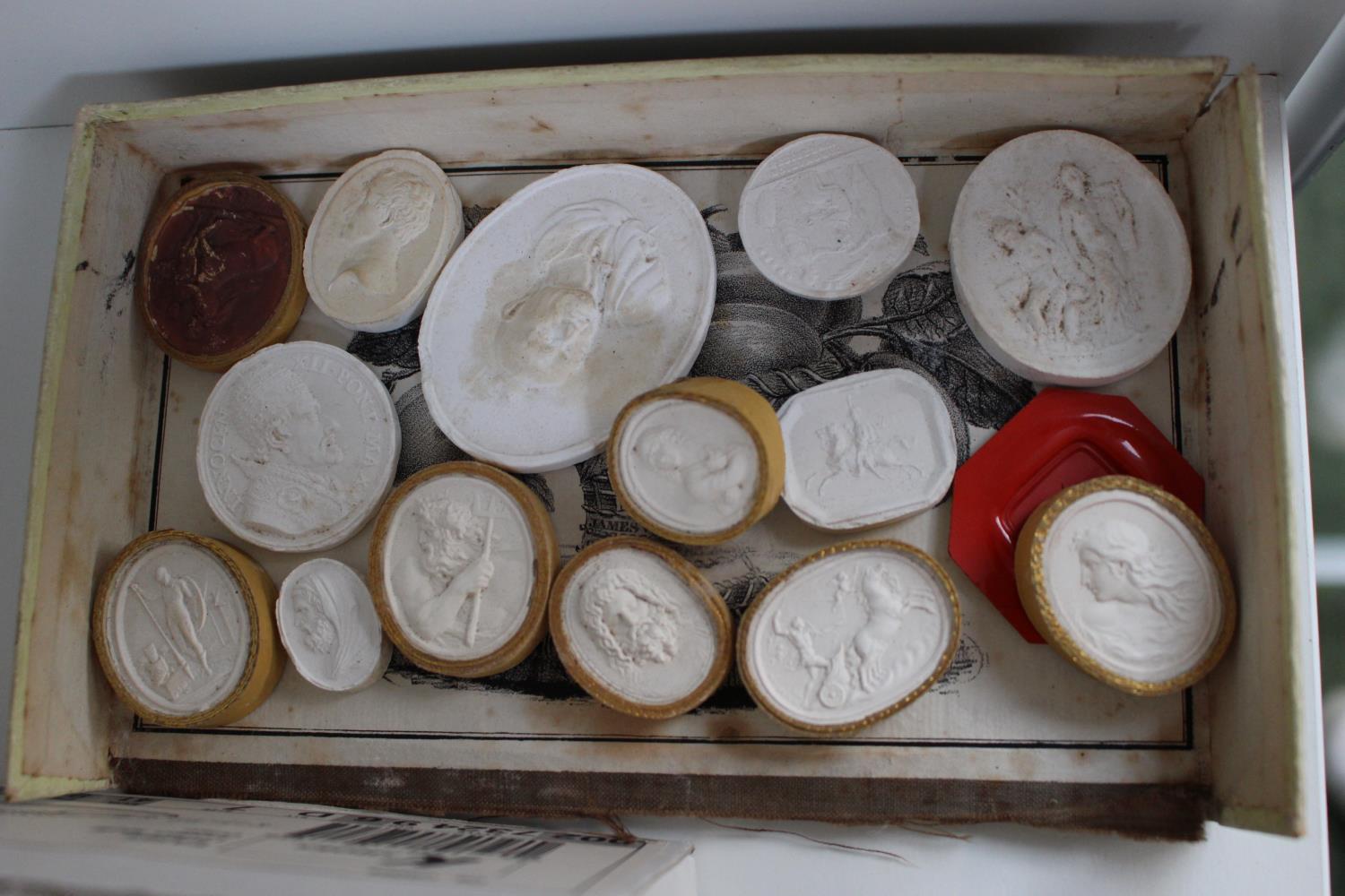 Collection of 19thC Grand Tour Plaster Intaglios (39) - Image 4 of 4