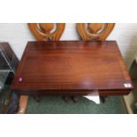 Very Large Walnut hinged case with Baize interior