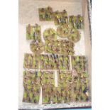 Collection of Hand Painted 25mm Metal & Plastic American Civil War Confederate figures