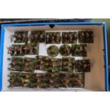 Collection of Hand Painted 25mm Metal English Civil War Parliament Horses