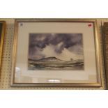 Framed Watercolour by Rob Wilson of a Countryside scene signed