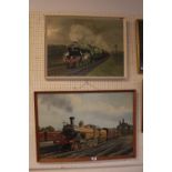 2 Oil on boards Les Perrin, The Standard Flyer 447 and 28 M & GN signed