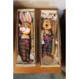 Boxed Pelham Puppets Rabbit and Baby Bear