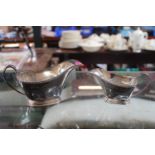 2 Sheffield Silver Sauce boats of simple form 330g total weight