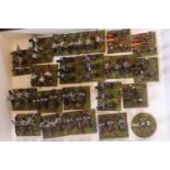 Collection of Hand Painted 25mm Metal French Waterloo Cavalry figures