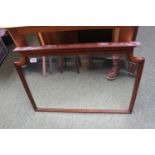 Edwardian Mahogany Dressing table mirror with bevel edge
