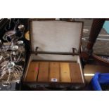 Collection of 4 Zeiss Ikon Wooden Slide boxes with assorted Topographical slides in a travelling