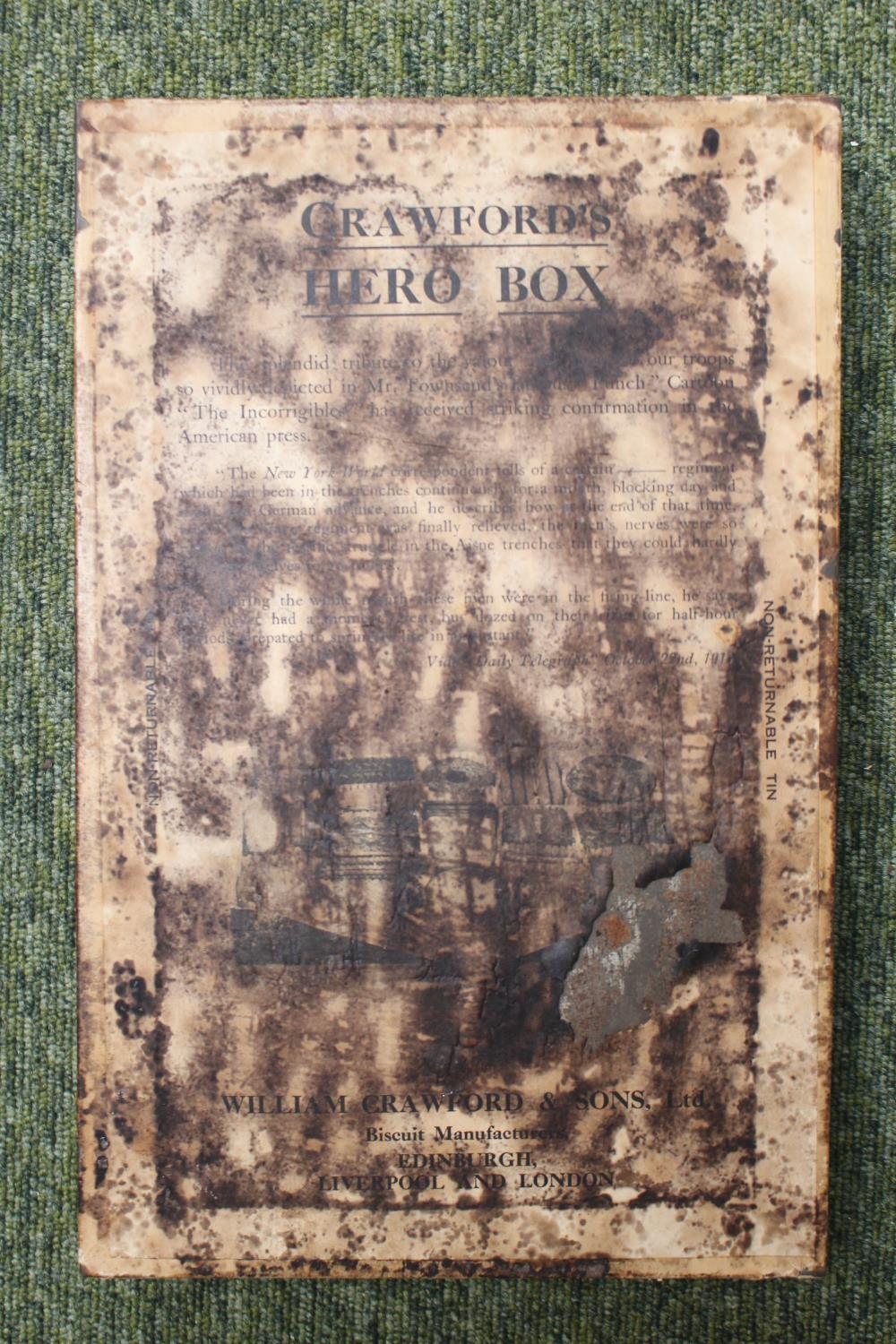Vintage Crawfords Hero Box Biscuit Assortment and another Biscuit Tin - Image 3 of 3