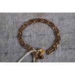 Ladies 9ct Gold Gate bracelet 3.6g total weight