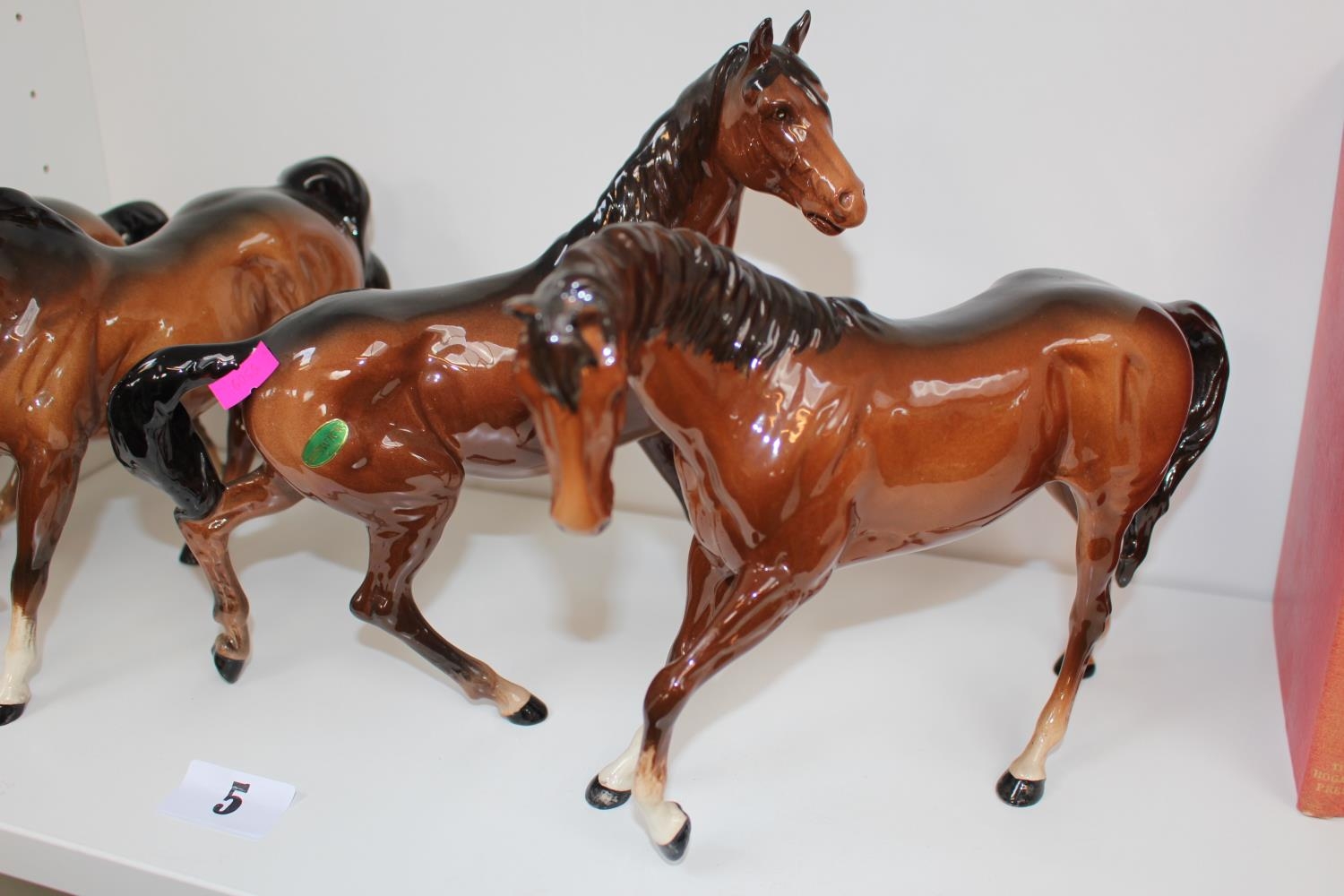 Collection of 6 Beswick Bay and other horses with underglaze marks - Image 5 of 6