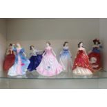 Collection of 7 Royal Doulton figurines including Special Occasion, Hope etc