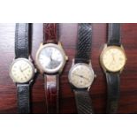 4 Vintage watches inc. J W Benson, Accurist and a 15 Rubis watch