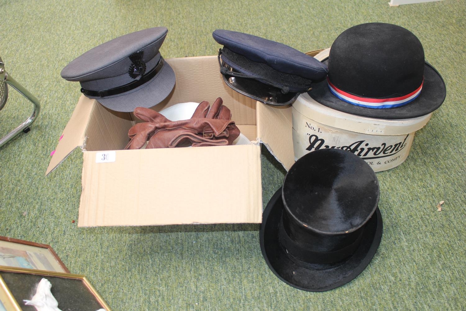 Good collection of assorted Hats inc. Bowler, Uniform Caps etc