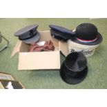 Good collection of assorted Hats inc. Bowler, Uniform Caps etc