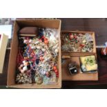 Collection of assorted Costume jewellery inc. Brooches, Necklaces etc