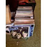 2 Cases of Assorted Vinyl Records to include The Police, Pretenders, Elvis, Simply Red etc
