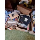3 Boxes of assorted Vinyl Singles to include Ultravox, Madonna etc