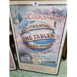 Advertising; Vintage Thomas Cook & Son of London 'Cooks Continental Time Tables Tourist Handbook and