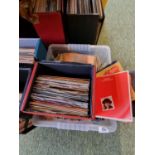 2 Boxes of assorted Vinyl Singles to include Eric Clapton, Tom Jones, Pink Floyd etc
