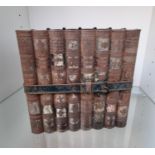 Huntley & Palmers biscuit tin in the form of a row of books, length 16cm