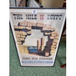 Advertising; Vintage Thomas Cook & Son of London 'The Nile is Egypt' Poster 45 x 71cm