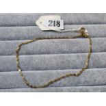 14ct Marked Ladies fancy link chain 10.2g total weight
