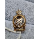9ct Gold Yeoman of the Guard Sharp Shooters Brooch 2.1g total weight