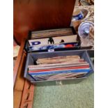 2 Cases of Assorted Vinyl Records inc. Beatles, Stevie Wonder etc