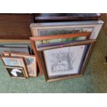 Collection of assorted Framed Watercolours and Prints