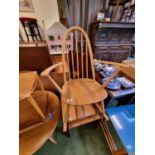 Ercol Blonde Elm Rocking Chair
