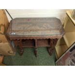 Oak Anglo Indian Rectangular table with under tier