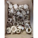 Box of assorted Goss, Arcadian and other Crested Ware